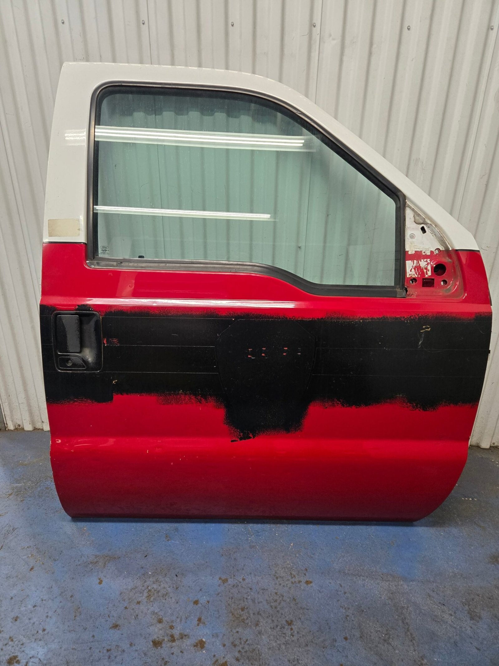 2013-2016 Ford F250 F350 F450 F550 Super Duty Right Front Passenger Door w/ Power Window, Red