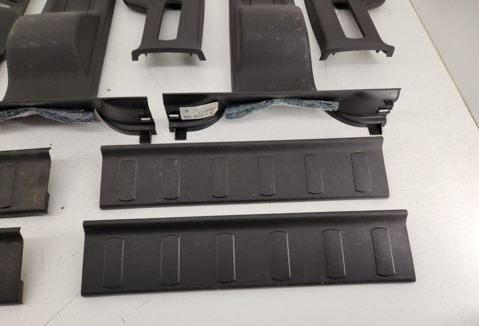 Second image of 2011-2016 Ford F250 F350 F450 F550 Black Interior Trim Set A/B/C Pillars CHARCOAL OEM