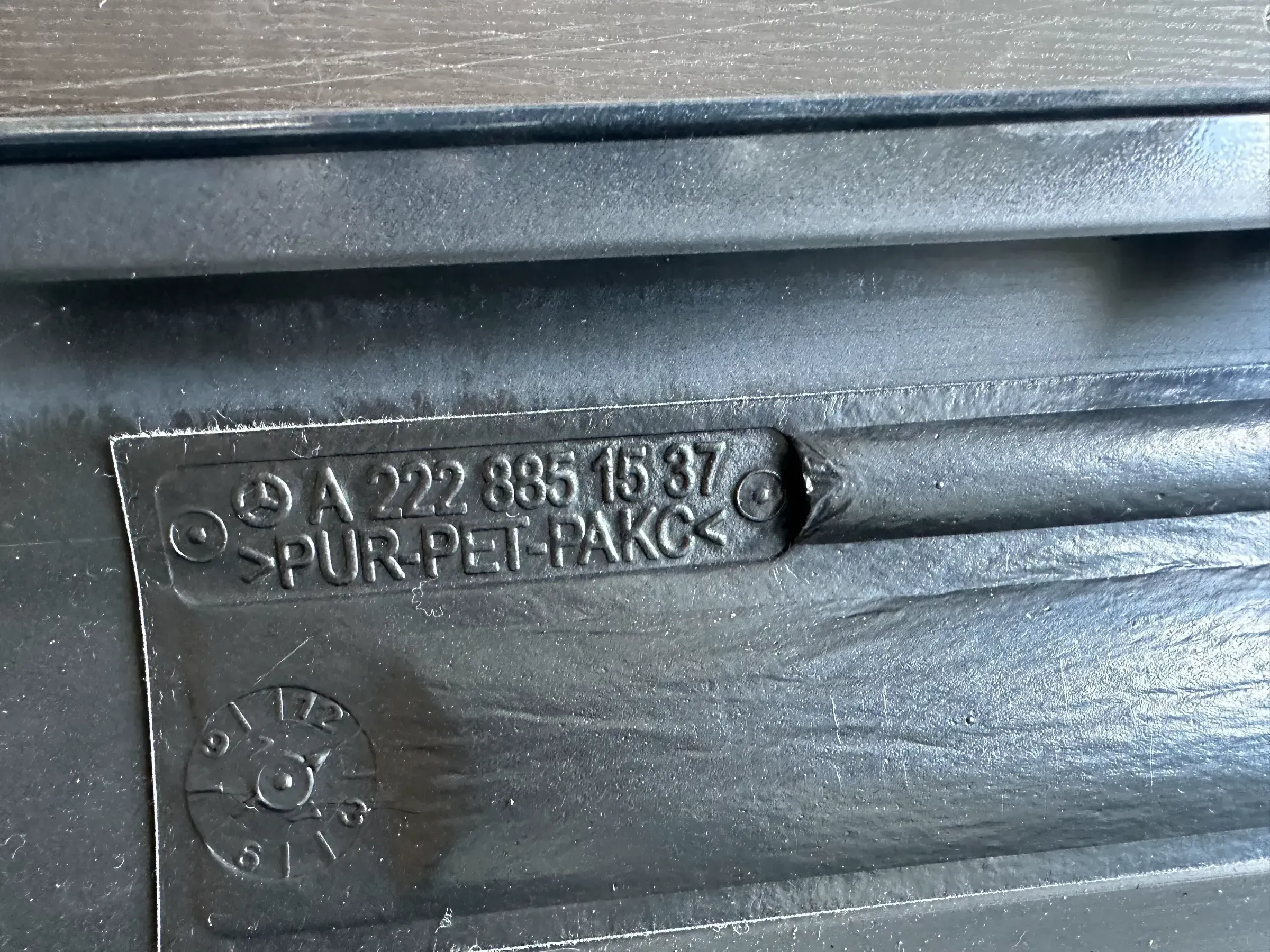 Second image of Mercedes-Benz S-Class W222 Right Sill Panel Magnetite Black 9183 NEW