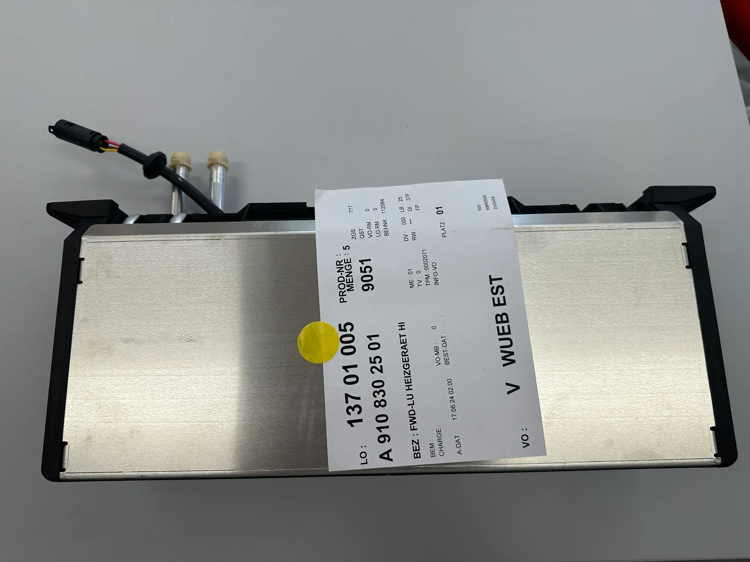 Mercedes Sprinter Heat Exchanger A9108302501 OEM